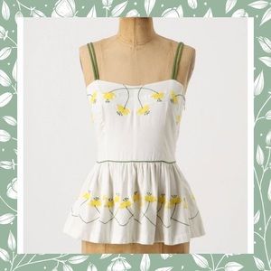 {Anthro} Girls From Savoy Radler Buttercup Top